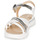 Shoes Women Sandals Geox D SANDAL HIVER Silver / White