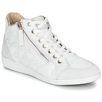 Shoes Women High top trainers Geox D MYRIA White