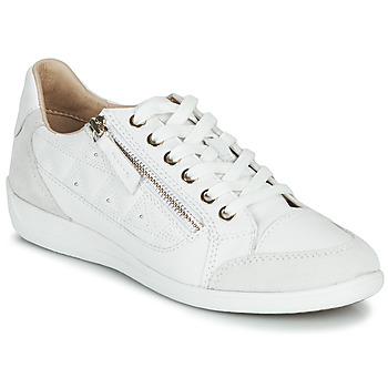 Shoes Women Low top trainers Geox D MYRIA White
