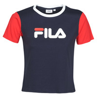 material Women short-sleeved t-shirts Fila SALOME Marine / Red