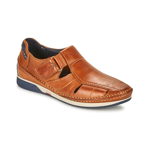 Shoes Men Sandals Fluchos JAMES Brown / Marine / Red