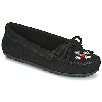 Shoes Women Loafers Minnetonka THUNDERBIRD II Black