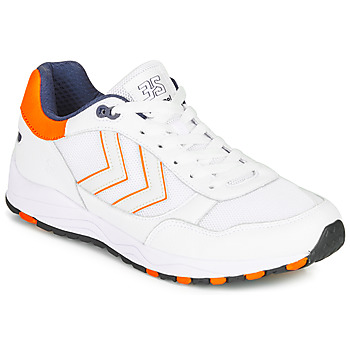 Shoes Men Low top trainers hummel 3-S SPORT White / Orange