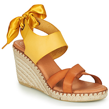 Shoes Women Sandals Pataugas FIONA Cognac / Yellow