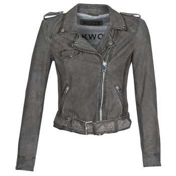 material Women Leather jackets / Imitation leather Oakwood PLEASE Grey