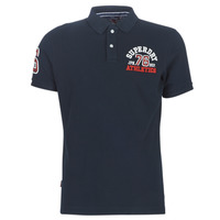 material Men short-sleeved t-shirts Superdry CLASSIC SUPERSTATE S/S POLO Blue