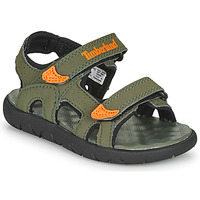 Shoes Boy Sandals Timberland PERKINS ROW 2-STRAP Green / Orange