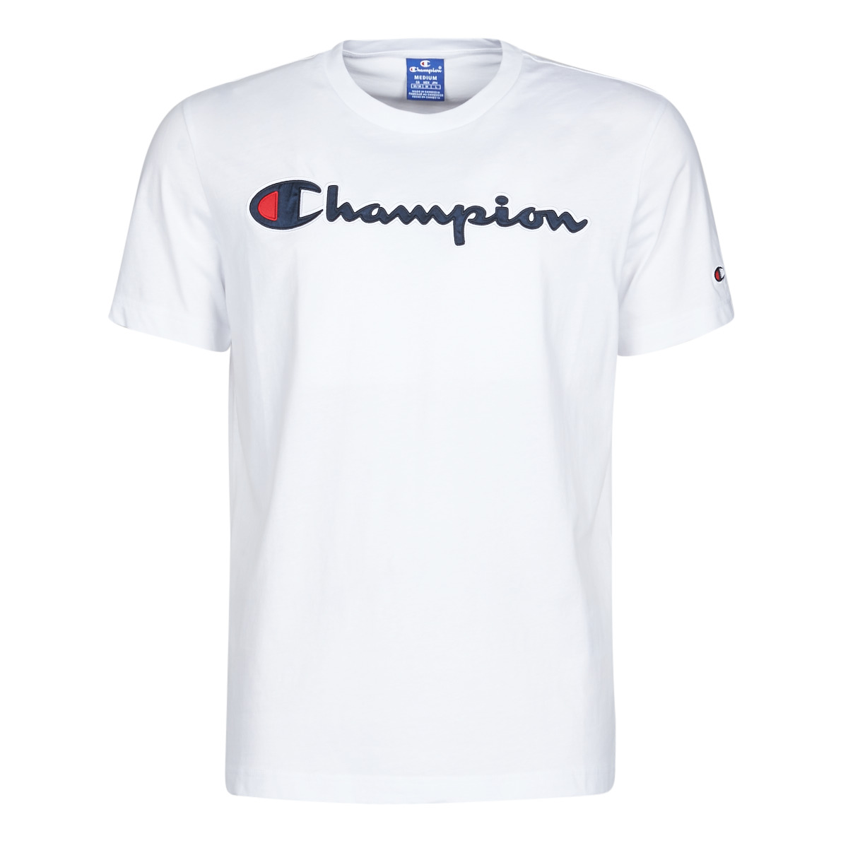 Champion 214194 White Fast delivery Spartoo Europe Clothing  short-sleeved t-shirts Men 33,60 €
