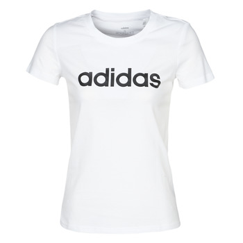 material Women short-sleeved t-shirts adidas Performance E LIN SLIM T White
