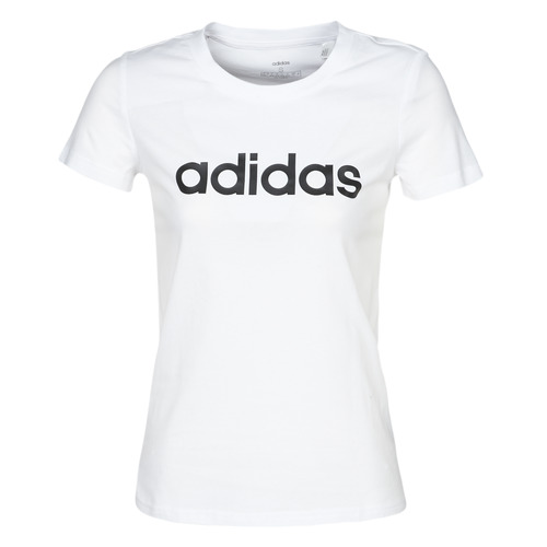 adidas Performance E LIN SLIM T White - Fast delivery | Spartoo Europe ! -  material short-sleeved t-shirts Women 19,95 €