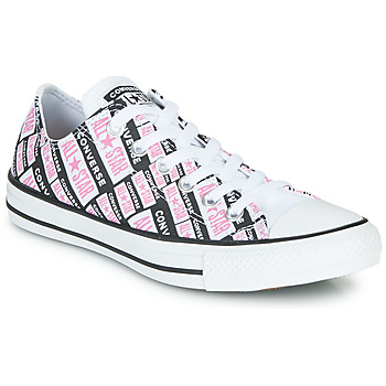 Shoes Women High top trainers Converse CHUCK TAYLOR ALL STAR LOGO PLAY White / Pink / Black