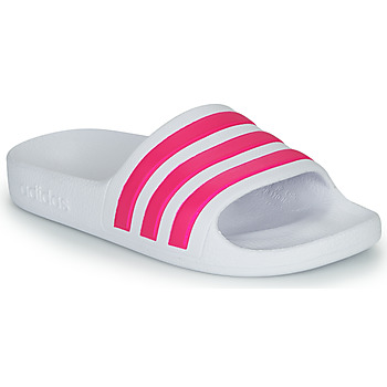 Shoes Girl Sliders adidas Performance ADILETTE AQUA K White / Pink