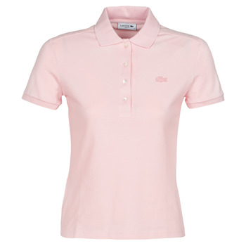 Clothing Women short-sleeved polo shirts Lacoste PH5462 SLIM Pink