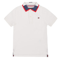 Clothing Boy short-sleeved polo shirts Tommy Hilfiger KB0KB05658 White