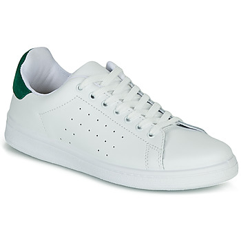 Shoes Women Low top trainers Yurban SATURNA White / Green