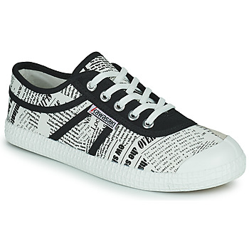 Shoes Low top trainers Kawasaki LEGEND NEWS PAPER White / Black