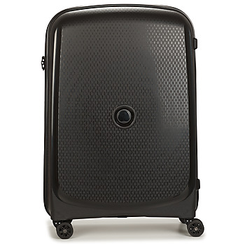 Bags Hard Suitcases Delsey 72 CM 4 DOUBLE WHEELS TROLLEY CASE Black