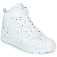 Shoes Children High top trainers Nike COURT BOROUGH MID 2 GS White