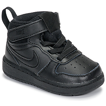 Shoes Children High top trainers Nike COURT BOROUGH MID 2 PS Black
