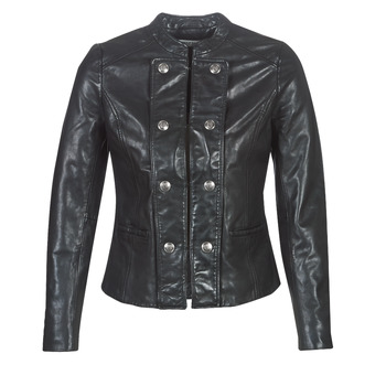 material Women Leather jackets / Imitation leather Naf Naf CMILI Black