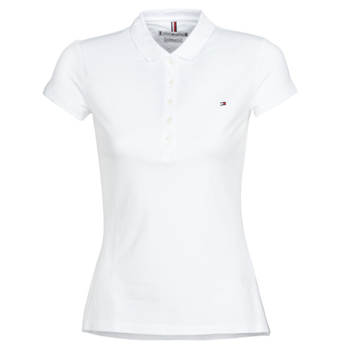 material Women short-sleeved polo shirts Tommy Hilfiger HERITAGE SS SLIM POLO Blc