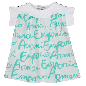 material Girl short-sleeved t-shirts Emporio Armani Anas White / Blue