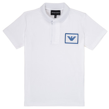 material Boy short-sleeved polo shirts Emporio Armani Aime White