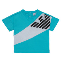 Clothing Boy short-sleeved t-shirts Emporio Armani Alois Blue / White