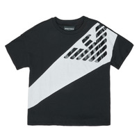 material Boy short-sleeved t-shirts Emporio Armani Blaise Black / White
