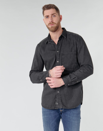 Clothing Men long-sleeved shirts Diesel D-BER-P Black
