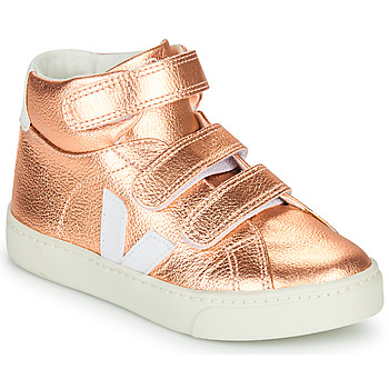 Shoes Girl High top trainers Veja SMALL-ESPLAR-MID Pink