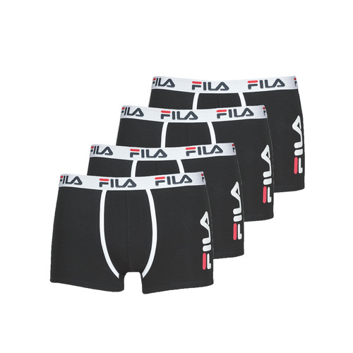 Fila Pack de 4 Black - Fast delivery | Spartoo Europe ! - Underwear Boxer  shorts Men 34,99 €