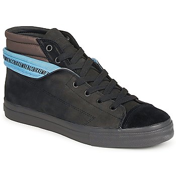 Shoes Men High top trainers Bikkembergs PLUS MID SUEDE Black