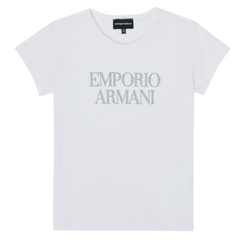 Clothing Girl short-sleeved t-shirts Emporio Armani 8N3T03-3J08Z-0100 White
