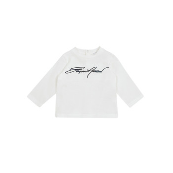 Clothing Boy Long sleeved shirts Emporio Armani 6HHTJN-1JTUZ-0101 White