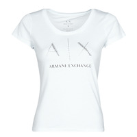 Clothing Women short-sleeved t-shirts Armani Exchange 8NYT83 White