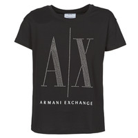 material Women short-sleeved t-shirts Armani Exchange 8NYTDX Black