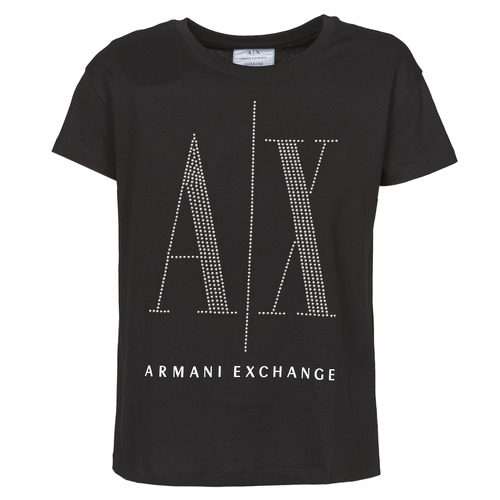 Armani Exchange 8NYTDX Black - Fast delivery | Spartoo Europe ! - material t-shirts Women 47,20 €