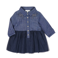material Girl Short Dresses Ikks XR30150 Blue