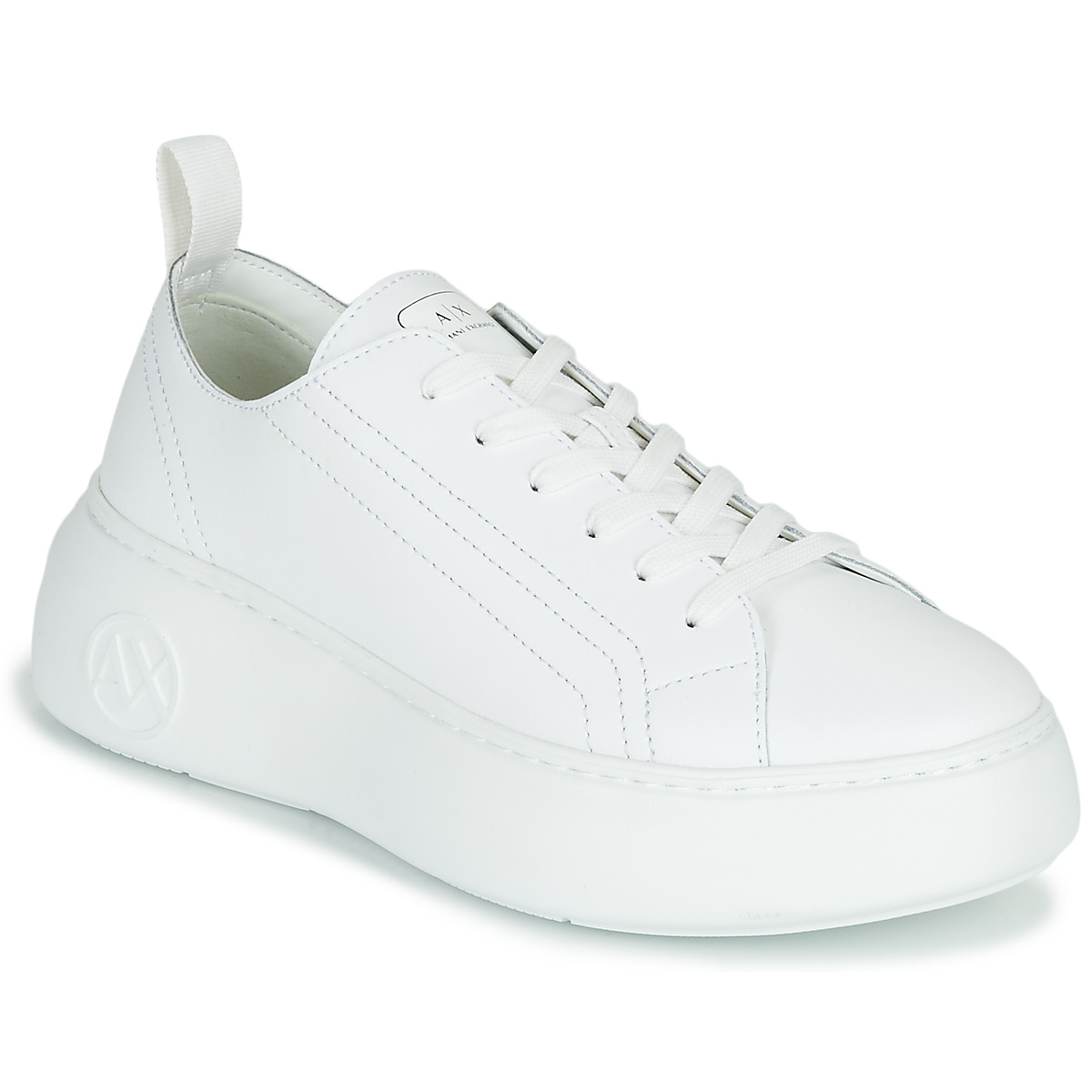 Armani Exchange Sneakers With Logo Lettering in White | Lyst