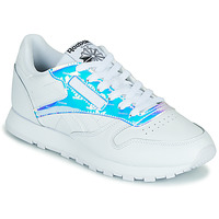 Shoes Women Low top trainers Reebok Classic CL LTHR White / Iridescent