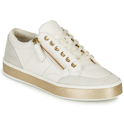 Geox LEELU White - Fast delivery | Spartoo Europe - Shoes Low top trainers Women 96,80 €