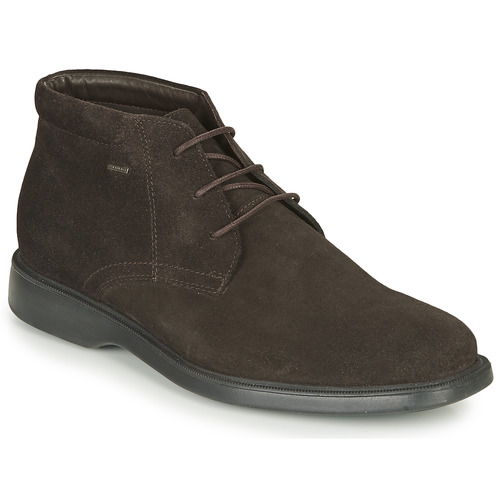 Geox BRAYDEN ABX Brown Fast | Spartoo Europe ! - Shoes Mid boots Men 132,00
