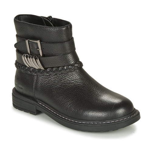 Shoes Girl Mid boots Geox ECLAIR Black