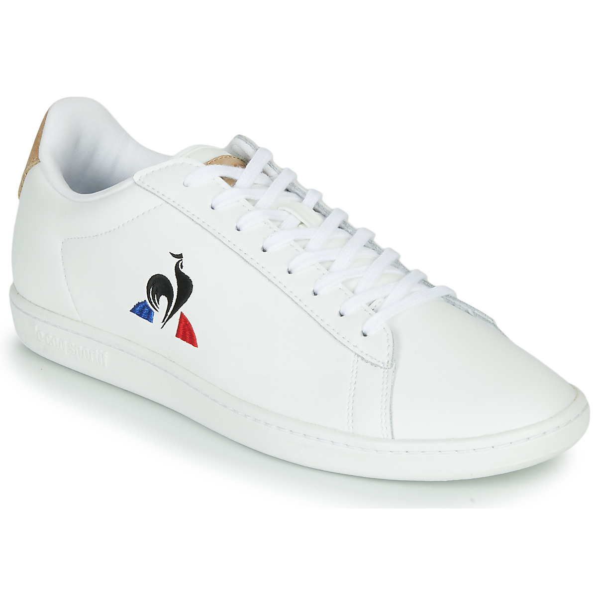 Le Coq Sportif COURTSET White / Cognac - Fast delivery | Spartoo Europe ! -  Shoes Low top trainers Men 75,20 €