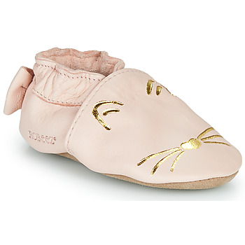 Shoes Girl Slippers Robeez GOLDY CAT Pink / Gold