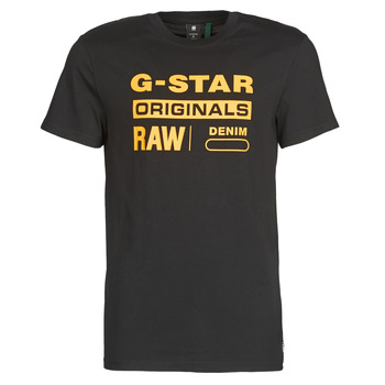 material Men short-sleeved t-shirts G-Star Raw COMPACT JERSEY O Black