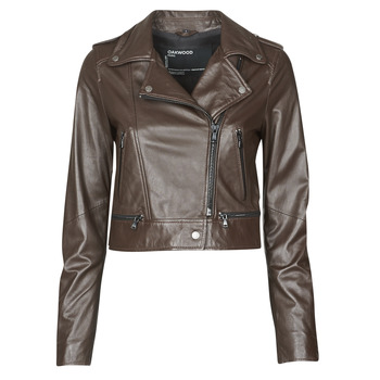 material Women Leather jackets / Imitation leather Oakwood YOKO Brown