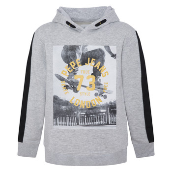 Clothing Boy sweaters Pepe jeans GEOFF Grey