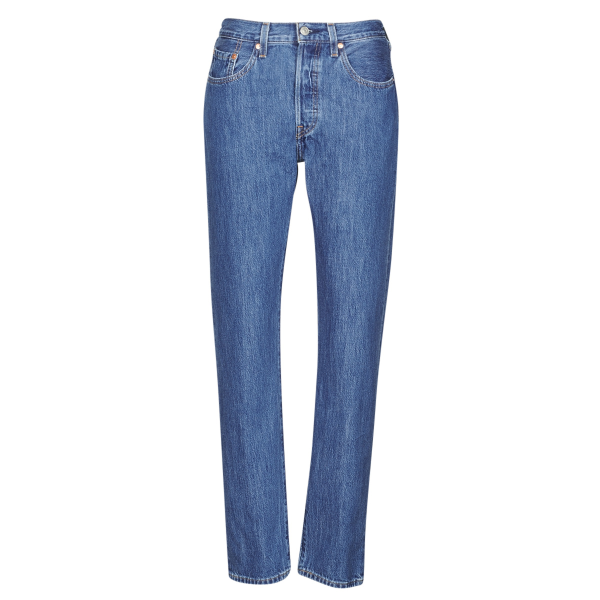 Levi's 501 CROP Blue - Fast delivery | Spartoo Europe ! - Clothing
